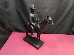A Very Large and heavy of King Rama 5 on horseback Statue. W.10 L.30 H.36 Cm.