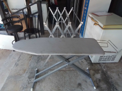 Clothes Rack with A large Iron Board.