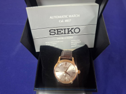 SEIKO PRESAGE AUTOMATIC Serial No. 910997 with Boxes, paperwork and Certificate