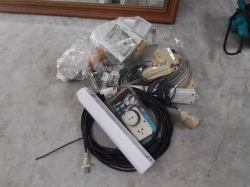 A Large Job Lot of Electric Equipments and a timer.