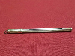 A sterling silver Pan Am champagne swizzle stick 6.9 grams L.8 Cm.