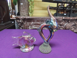 2 Pieces of Murano Glass, one Signed and dated 2011. 