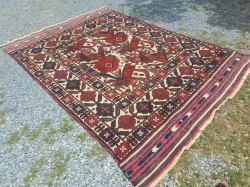 A Handmade carpets Rugs Berjista Modern Kazak Traditional Design vegetables Wool on Wool From Afghanistan . 192x280 Cm.