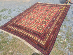 A Handmade carpets Rugs from Russian, Wool on Wool Bakhtiar Unusual Design  206x270 Cm.