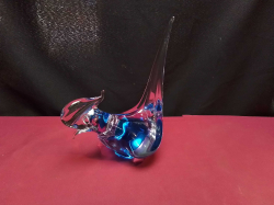 A special made Murano pheasant bird. W.17 H.21 Cm.