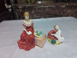 An unusual paragon seated Figures of 