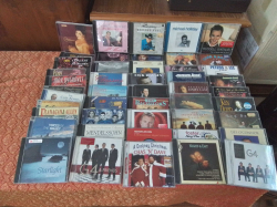A collection of 45 UK music CDs easy listening and classical