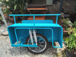 ฺA Blue Motorcycle sidecar