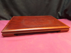 Very Large Japanese Bonsai Tree Rosewood Table Stand. W.33 L.49 H.5 Cm.