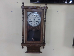 A Nice Victorain Inlaid wall Clock by 