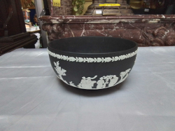 A Large Black Wedgwood Bowl.W.20 H.10 Cm.