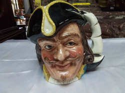 A Good Example of Royal Doulton Large Size Character Jug 1959 Captain Henry Morgan in good Colores.
