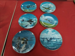 A Set of 6 Raf Aircraft themed collection plats. W.21 Cm.