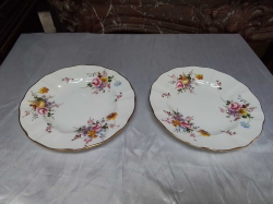 A Large pair of Royal Crown Derby Handpainted Cabinet Plates. W.27 Cm.