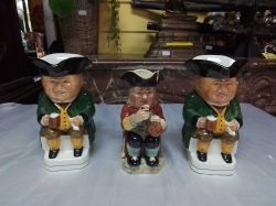 Large 2 Old Toby Jugs by Wood &sons 1 by Beswick medium Size.