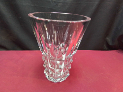 St Louis Crystal Vase. W.20 H.25 Cm.