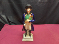 A 19th Century Tall Figure of Napoleon. W.9 H.28 Cm.