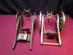 Nice Pair of Brandy bottle Cannon holders