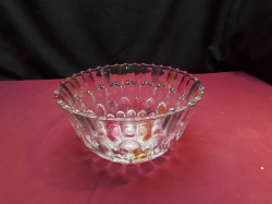 Hand cut lead crystal bowl