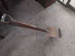 A Garden Spade and Hoe