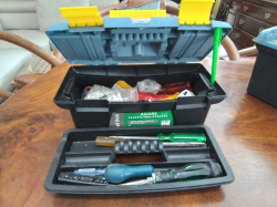 A Small Tool Plastic Box Containing Tool Screws Set.