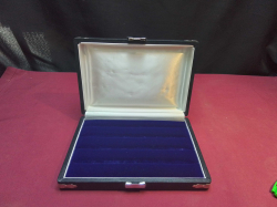  Old Ring Case, Sliver Fittings Velvet Interior.