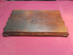 Vintage Chinese Bonsai Tree Stand, Signed on back on 
Ornate feet. L.34 W.19 H.4