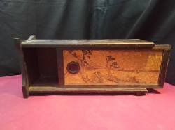 Mid-Century Wooden Manuscript Thai Box, 
Rattanakosin in Gold Gilt. 
L.36 D.10 H.17