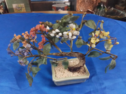A Bonsai Tree sculpture.  25x20 cm