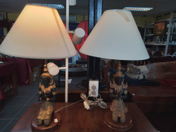 A Nice Pair of Bronze Thai angel lamb 
H.60
W.12