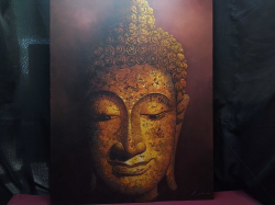 A Budha oil Canvas 
W.60 cm.
H.80 cm.