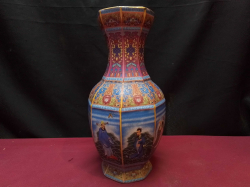 
A Lovely Chinese Hand Painted vase marked to base 
H.26
W.13