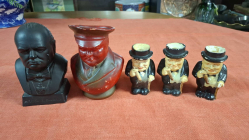 5 Various Churchill figurines.