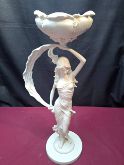 A Tall white standing lady 
H.50 cm.
W.15 cm.