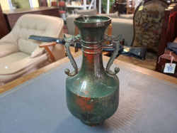 A Nice heavy colored bronze vase 
H.25 cm.
W.11 cm.