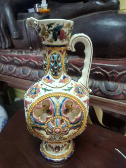 A Greek flask Jug repair to spout