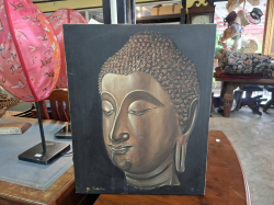 Oil on Canvas buddha picture 
L.40 cm.
W50 cm.