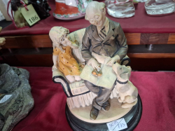 An Old resin figure of old man and girl
H.21
W.12
