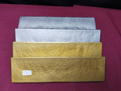 4 Top Quality HeavyFood display Stands, 2 Silver/2 Gold.