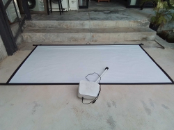 An overhead protector and working order screen 



L.220 Cm.
W.139cm.
