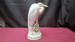 A rare Royal Copenhagen heron figurine H.27 cm