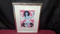 A CORNEILLE VON BEVERLOO (1922-2010) famous artist hand signed limited edition serigraph #24/100 2001 'SALOME - Oscar Wilde series