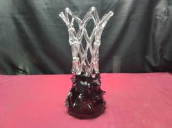A Rare  czechoslovakia glass vase
H.27cm.
W.11cm.