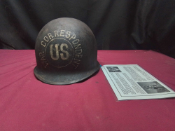 USA war corres pondent helmet