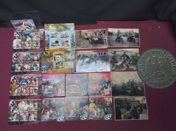 Set of 20 Nazi German photos and stamps 