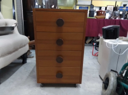 A Small 4 drawer cupboard 
H.68cm.
W.40cm.
L.41cm.