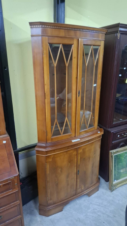 Yew Corner display cabinet