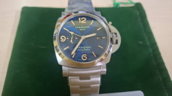 Panerai Luminor GMT men watch stainless steel bracelet