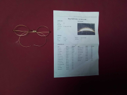 A Gold speciacal frame 12k.carat 