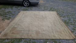 A Turkish Oushak wool area rug size 257x257 cm